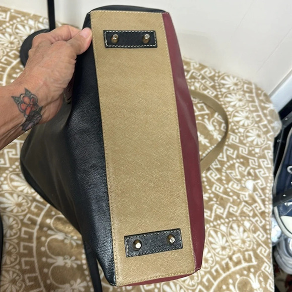 Claudia G Leather Tote/Satchel/Crossbody Bag Made in Colombia - Picture 8 of 15